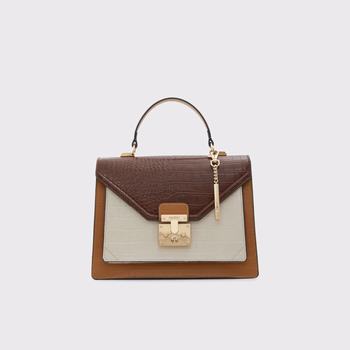 Brown ALDO Clairlea Medium Women's Handbags | 18047-VNUY